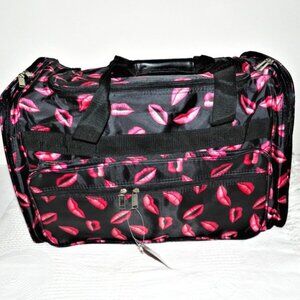 Large Lips Duffle, Travel,  Gym, Weekender Bag NWT